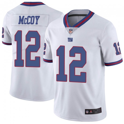 Men's New York Giants #12 Colt McCoy 2020 White Limited Stitched Jersey