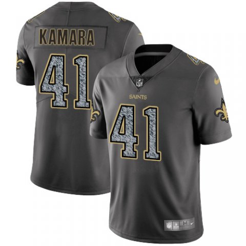 Men's New Orleans Saints #41 Alvin Kamara 2019 Gray Fashion Static Limited Stitched NFL Jersey