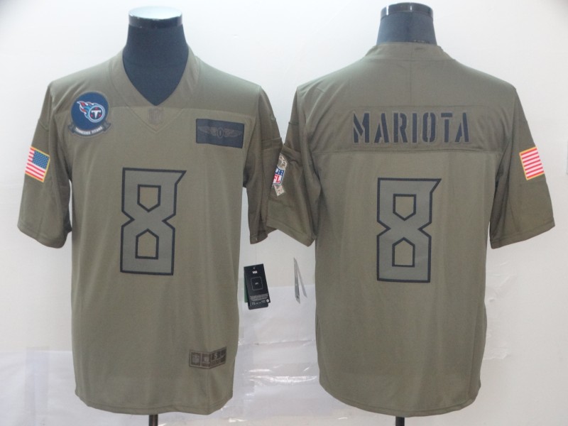 Men's Tennessee Titans #8 Marcus Mariota 2019 Camo Salute To Service Limited Stitched NFL Jersey