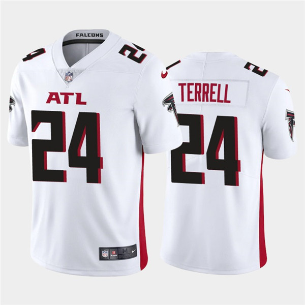 Men's Atlanta Falcons #24 A.J. Terrell 2020 White Vapor Untouchable Limited Stitched NFL Jersey