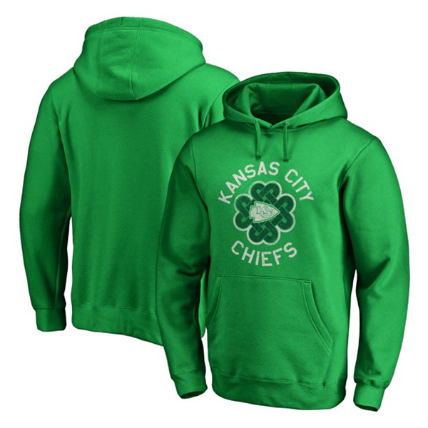 Kansas City Chiefs NFL Pro Line St. Patrick's Day Luck Tradition Kelly Green Pullover Hoodie