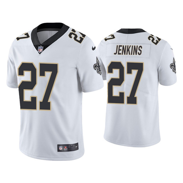 Men's New Orleans Saints Saints #27 Malcolm Jenkins 2021 White Vapor Untouchable Limited Stitched Jersey