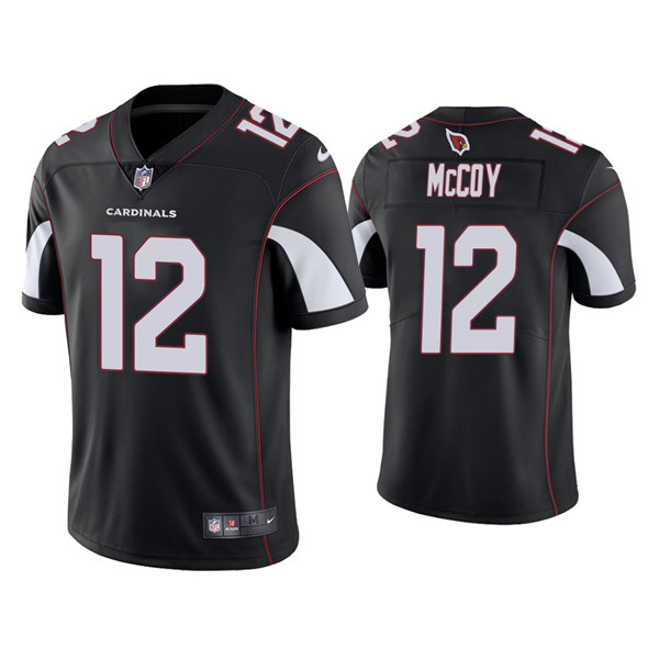 Men's Arizona Cardinals #12 Colt McCoy Black Vapor Untouchable Limited Stitched Jersey