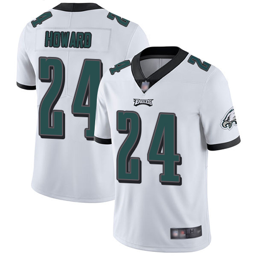 Men's Philadelphia Eagles #24 Jordan Howard White Vapor Untouchable Limited Stitched NFL Jersey
