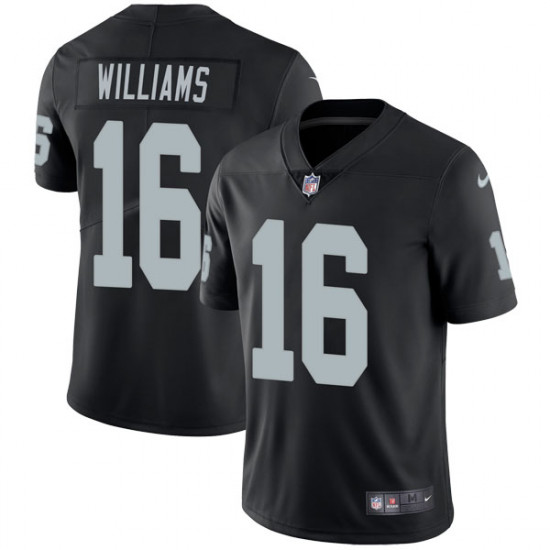 Men's Oakland Raiders #16 Tyrell Williams Black Vapor Untouchable Limited Stitched NFL Jersey