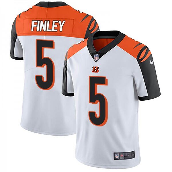 Men's Cincinnati Bengals #5 Ryan Finley White Vapor Untouchable Limited Stitched NFL Jersey