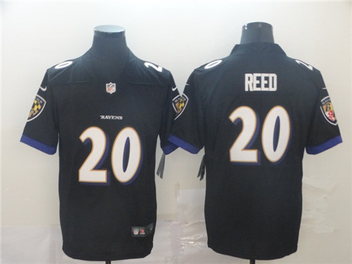 Men's Baltimore Ravens #20 Ed Reed Black Vapor Untouchable NFL Jersey
