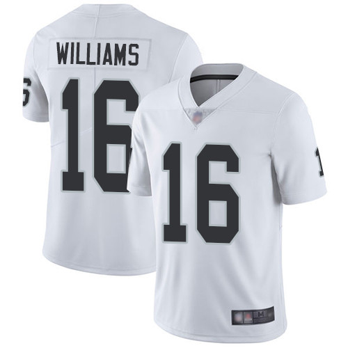Men's Oakland Raiders #16 Tyrell Williams White Vapor Untouchable Limited Stitched NFL Jersey