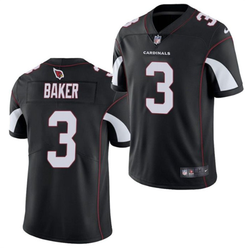 Men's Arizona Cardinals #3 Budda Baker Black Vapor Untouchable Limited Stitched Jersey