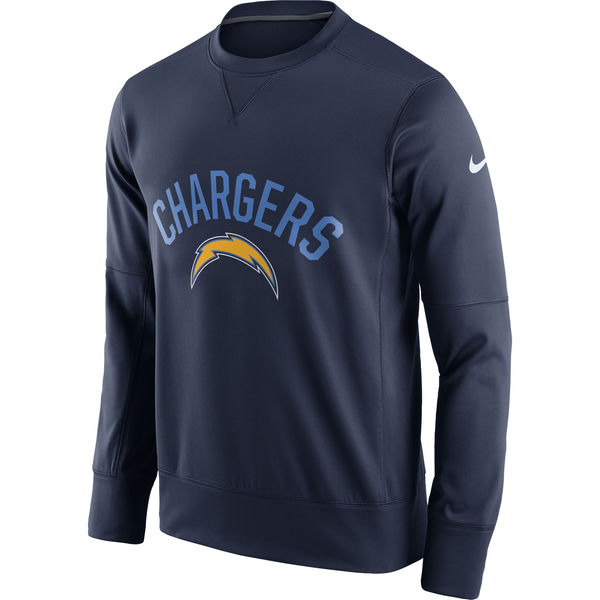 Men's Los Angeles Chargers 2019 Navy Blue Sideline Circuit Performance Sweatshirt