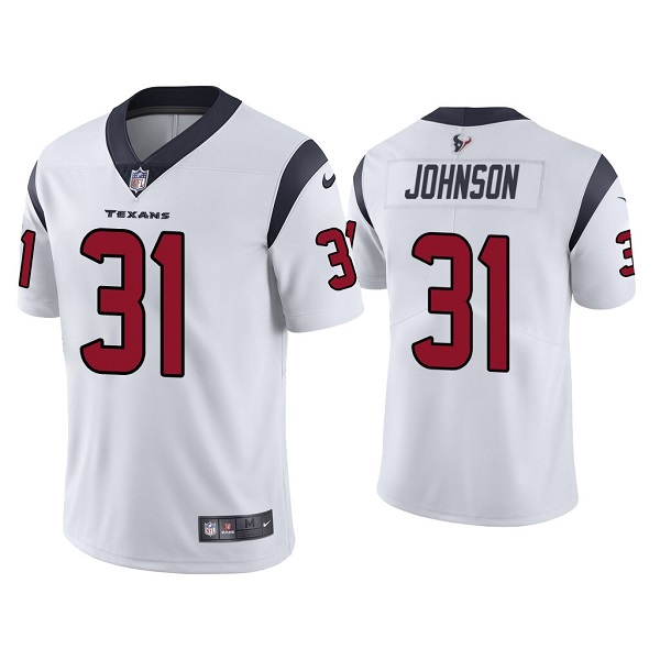 Men's Houston Texans White #31 David Johnson Vapor Untouchable Limited Stitched NFL Jersey