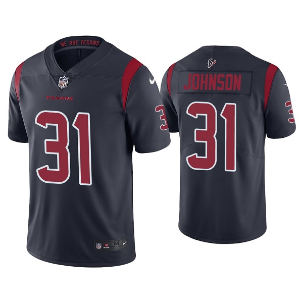 Men's Houston Texans Navy #31 David Johnson Color Rush Stitched NFL Jersey