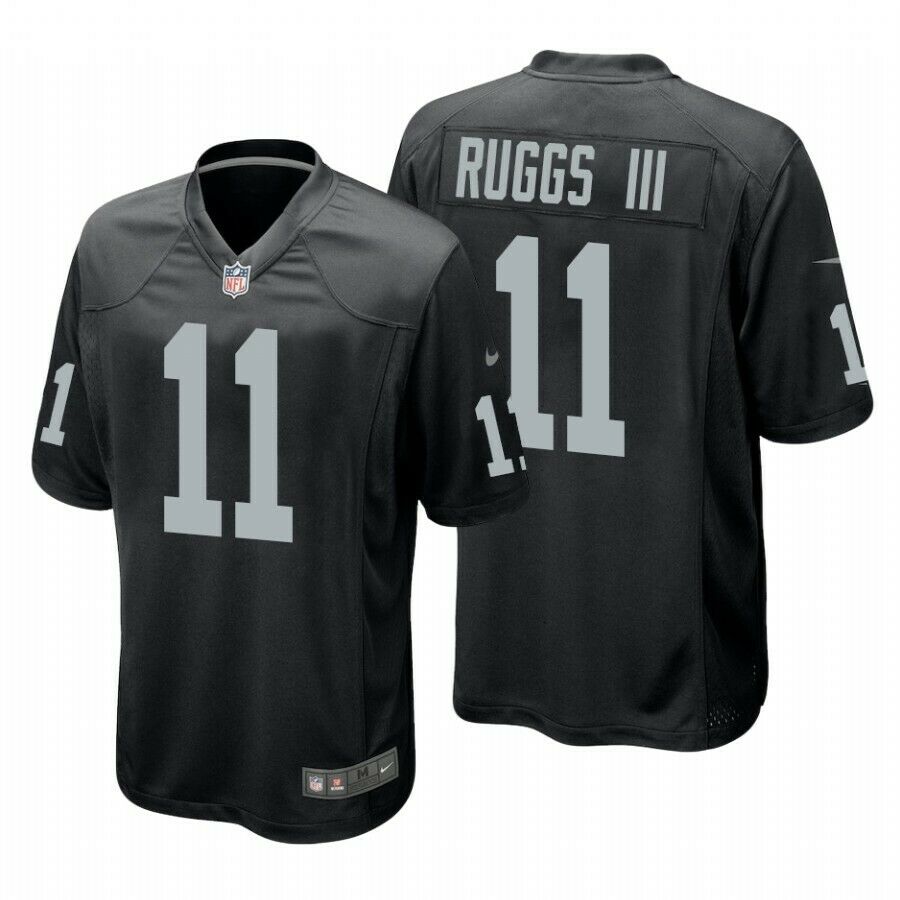 Men's Oakland Raiders #11 Henry Ruggs III Black Game Stitched Jersey