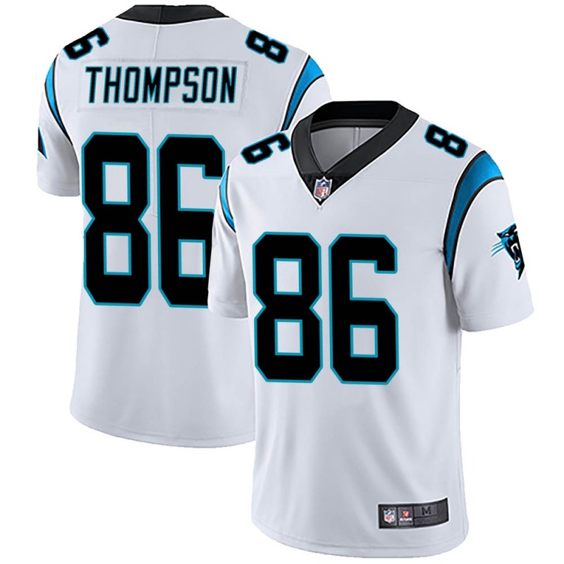Men's Carolina Panthers #86 Colin Thompson White Vapor Untouchable Stitched NFL Jersey