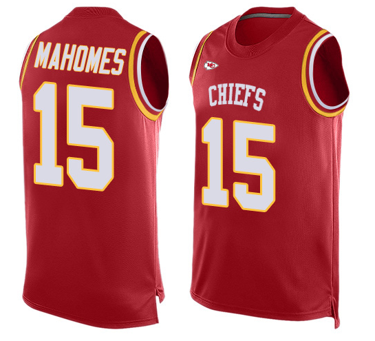 Men's Kansas City Chiefs #15 Patrick Mahomes Red Limited Stitched Jersey