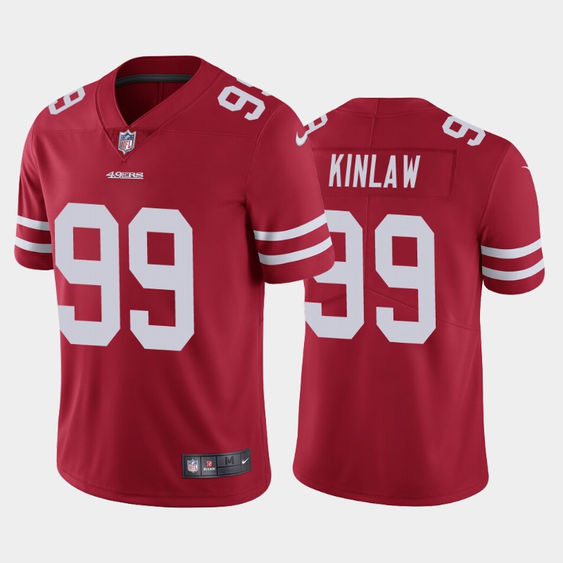 Men's San Francisco 49ers #99 Javon Kinlaw Red Draft Vapor Limited Stitched NFL Jersey