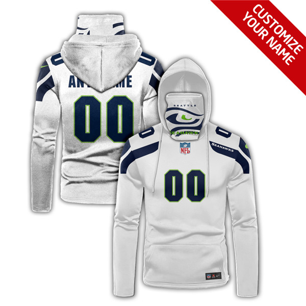Men's Seattle Seahawks Customize Stitched Hoodies Mask 2020
