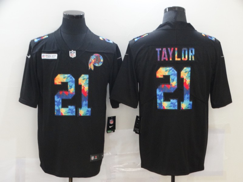 Men's Washington Football Team #21 Sean Taylor 2020 Black Crucial Catch Limited Stitched NFL Jersey