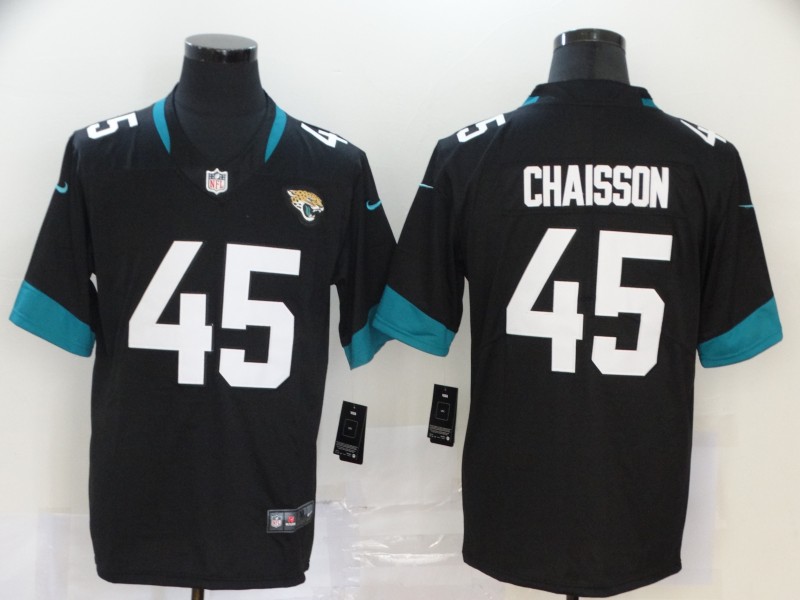 Men's Jacksonville Jaguars #45 K'Lavon Chaisson 2020 Black Vapor Untouchable Limited Stitched NFL Jersey