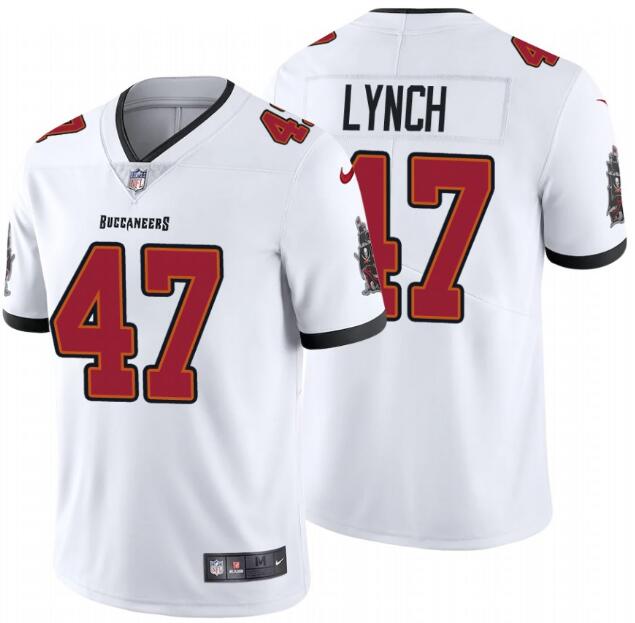 Men's Tampa Bay Buccaneers #47 John Lynch 2020 White Vapor Untouchable Limited Stitched NFL Jersey