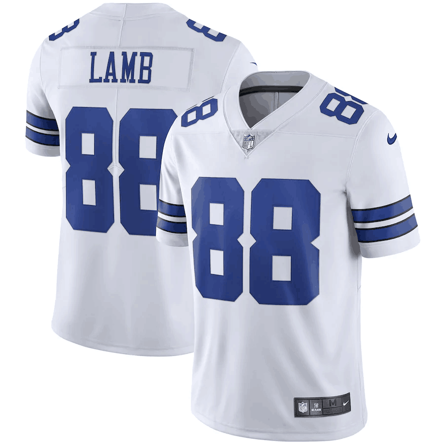 Men's Dallas Cowboys #88 CeeDee Lamb White Vapor Limited Stitched NFL Jersey