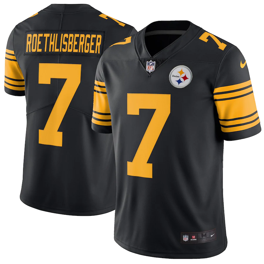 Men's Pittsburgh Steelers #7 Ben Roethlisberger Black Vapor Untouchable Limited Stitched NFL Jersey