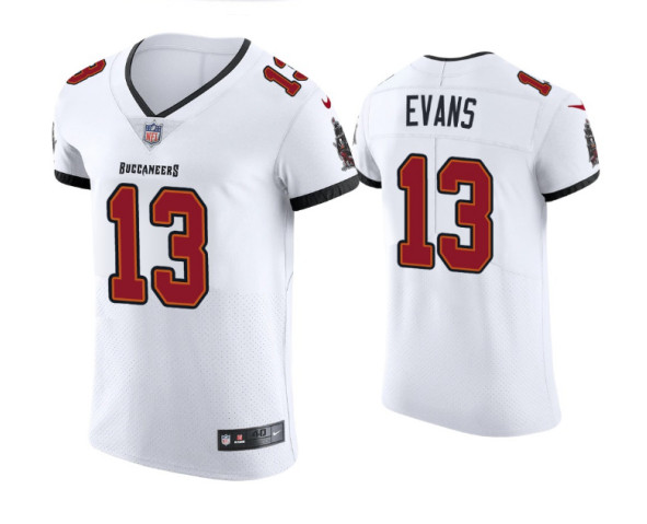 Men's Tampa Bay Buccaneers #13 Mike Evans White Stitched NFL Elite Jersey