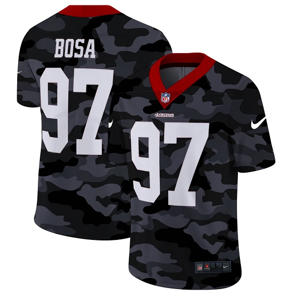 Men's San Francisco 49ers #97 Nick Bosa 2020 Camo Limited Stitched NFL Jersey