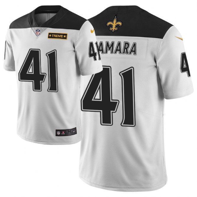 Men's New Orleans Saints #41 Alvin Kamara White 2019 City Edition Limited Stitched NFL Jersey