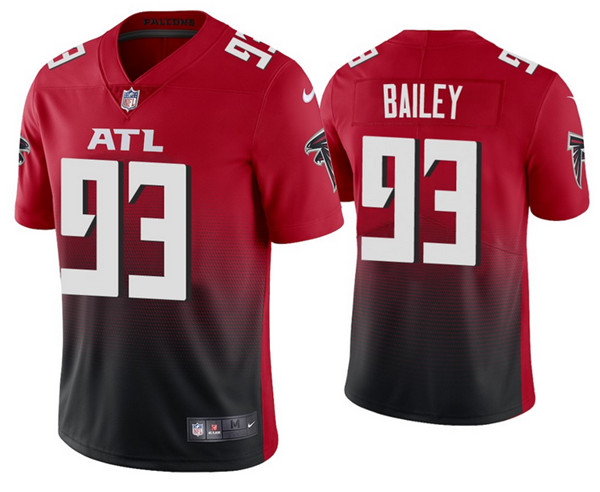 Men's Atlanta Falcons #93 Allen Bailey 2020 Red Vapor Untouchable Limited Stitched NFL Jersey