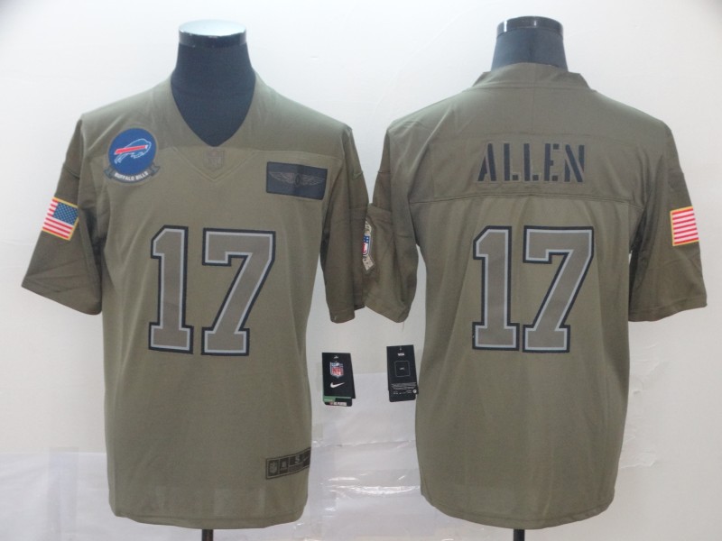 Men's Buffalo Bills #17 Josh Allen 2019 Camo Salute To Service Limited Stitched NFL Jersey