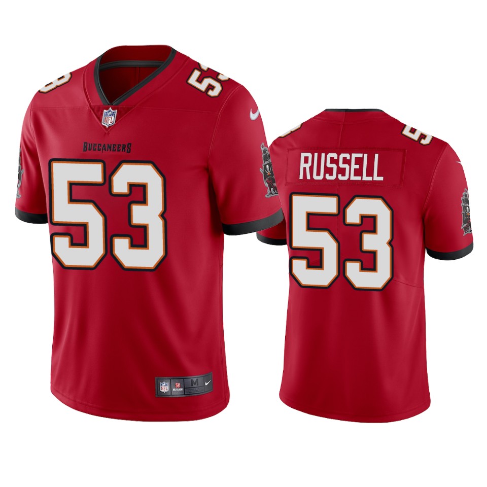 Men's Tampa Bay Buccaneers #53 Chapelle Russell 2020 Red Vapor Untouchable Limited Stitched NFL Jersey
