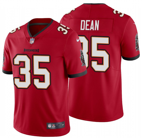 Men's Tampa Bay Buccaneers #35 Jamel Dean 2020 Red Vapor Untouchable Limited Stitched Jersey