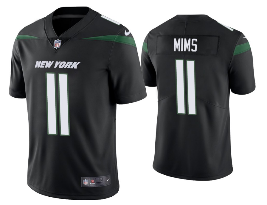 Men's New York Jets #11 Denzel Mims Black Vapor Untouchable Stitched NFL Jersey