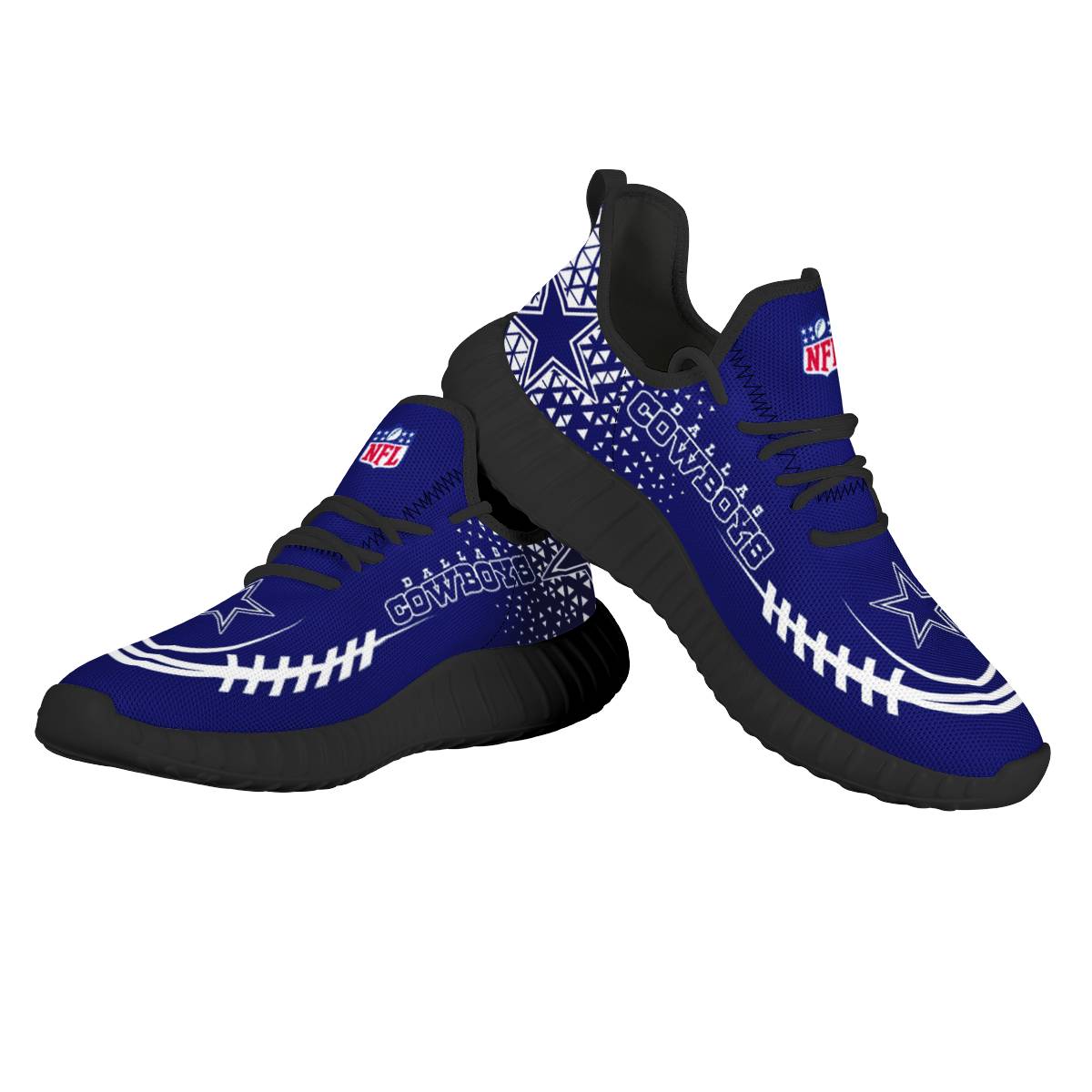 Women's NFL Dallas Cowboys Lightweight Running Shoes 003
