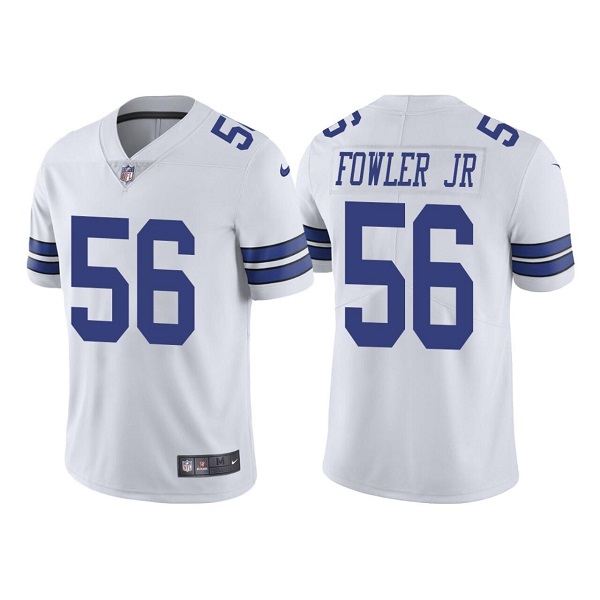 Men's Dallas Cowboys #56 Dante Fowler Jr. White Vapor Limited Stitched Jersey