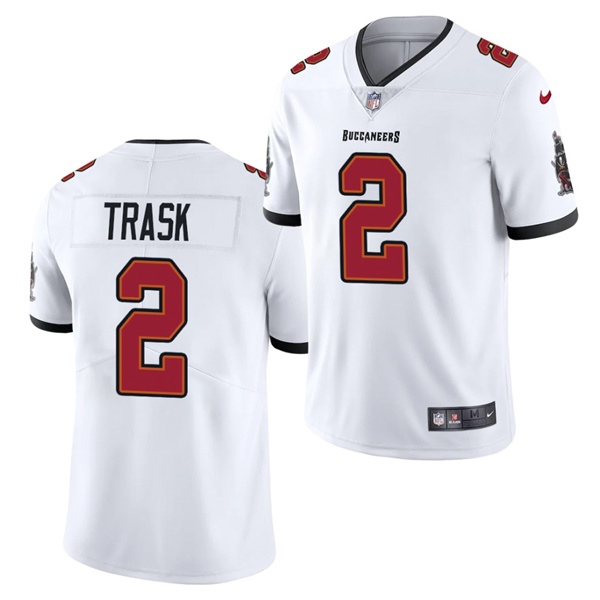 Men's Tampa Bay Buccaneers #2 Kyle Trask 2021 NFL Draft White 2021 Vapor Untouchable Limited Stitched Jersey