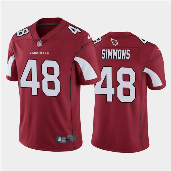 Men's Arizona Cardinals #48 Isaiah Simmons 2020 Red Limited Stitched NFL Jersey