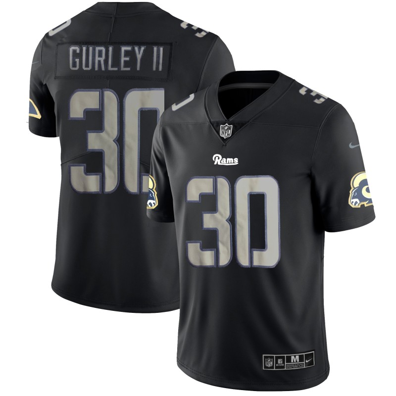 Men's Rams #30 Todd Gurley II 2018 Black Impact Limited Stitched NFL Jersey