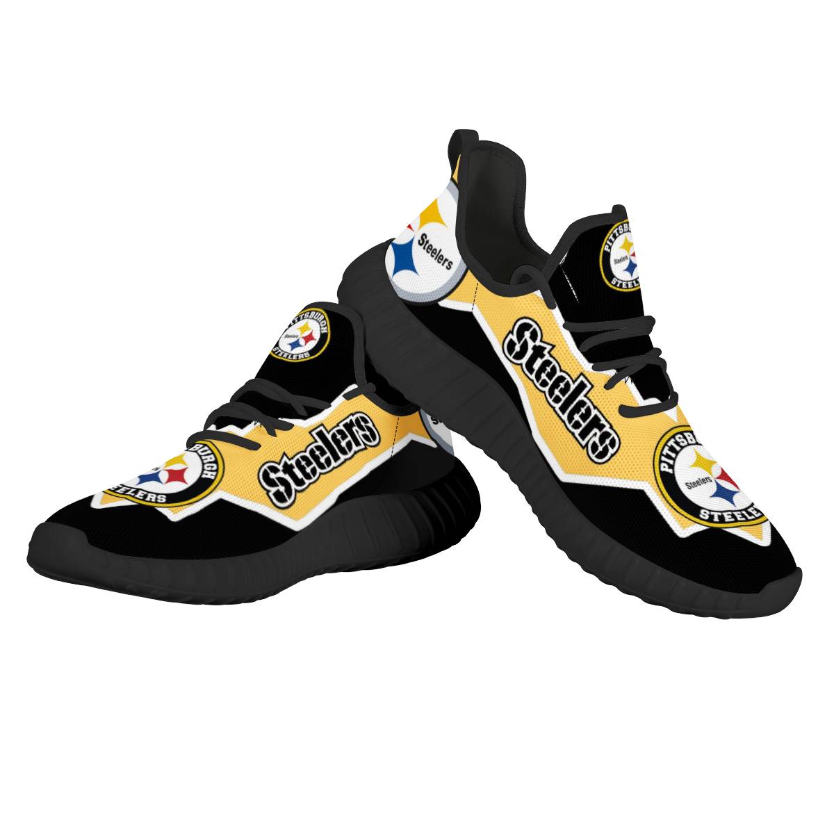 Women's NFL Pittsburgh Steelers Lightweight Running Shoes 004