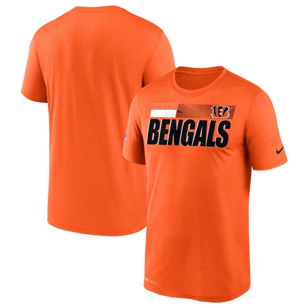 Men's Cincinnati Bengals 2020 Orange Sideline Impact Legend Performance T-Shirt