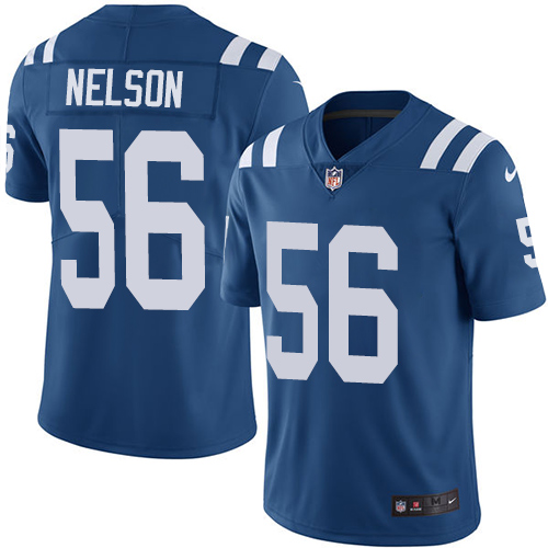Men's Colts #56 Quenton Nelson Royal Blue Vapor Untouchable Limited Stitched NFL Jersey