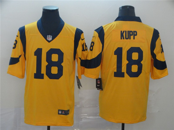Men's Los Angeles Rams #18 Cooper Kupp Gold 2019 Vapor Untouchable Limited Stitched NFL Jersey