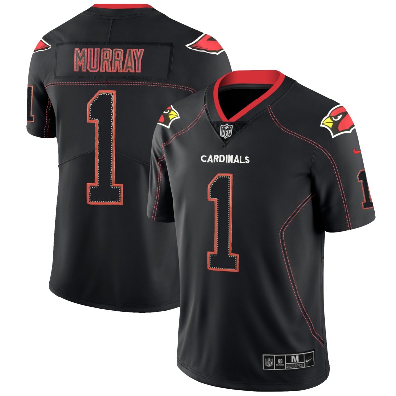 Men's Arizona Cardinals #1 Kyler Murray Black Lights Out NFL Limited Stitched NFL Jersey