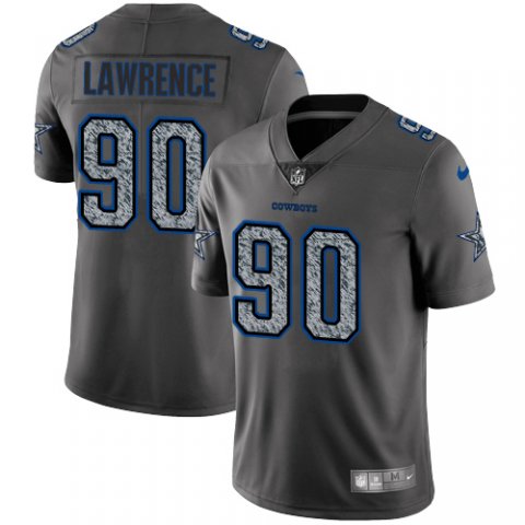 Men's Dallas Cowboys #90 Demarcus Lawrence 2019 Gray Fashion Static Limited Stitched NFL Jersey