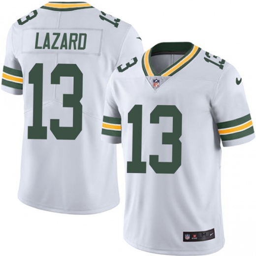 Men's Green Bay Packers #13 Allen Lazard White Vapor Untouchable Limited Stitched NFL Jersey
