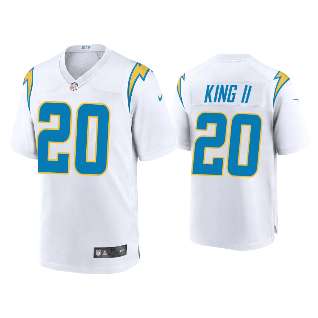 Men's Los Angeles Chargers #20 Desmond King II White 2020 Vapor Untouchable Limited Stitched Jersey
