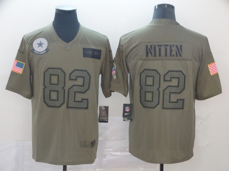 Men's Dallas Cowboys #82 Jason Witten 2019 Camo Salute To Service Limited Stitched NFL Jersey