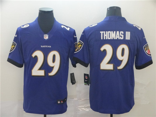 Men's Baltimore Ravens #29 Earl Thomas III Purple Vapor Untouchable NFL Jersey