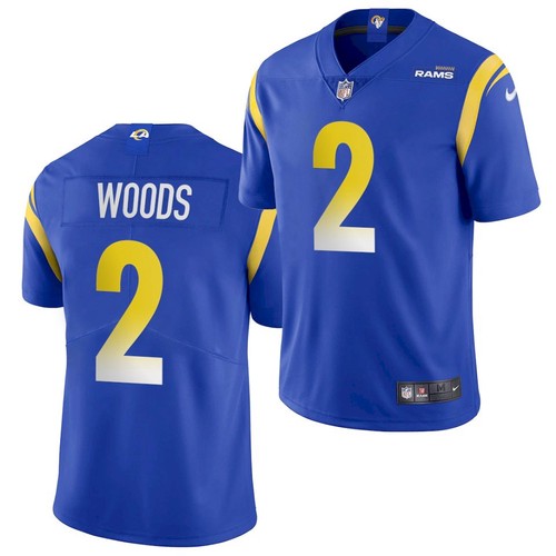 Men's Los Angeles Rams #2 Robert Woods Royal Vapor Untouchable Limited Stitched NFL Jersey